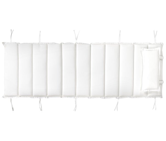 Beliani Cojines de asiento BRESCIA Blanco/ Beige