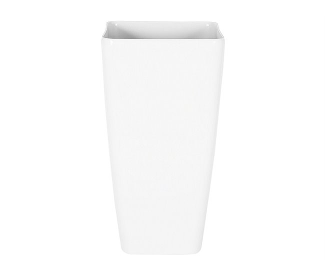 Beliani Conjunto de 2 macetas MODI Blanco