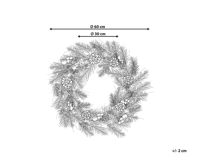 Beliani Corona PAIMIO Verde