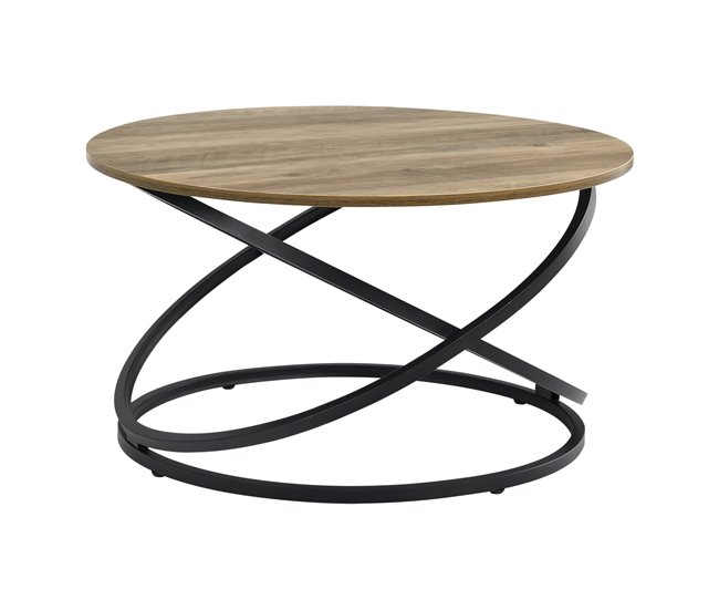 Mesa de centro Dunedin aglomerado metal Madera