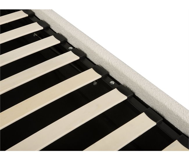 Beliani Cama con almacenaje Bouclé QUILLIEN 192x217 Beige