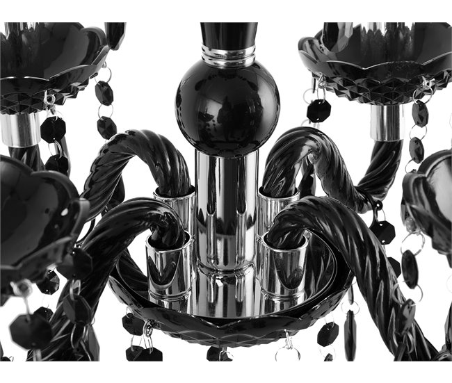 Beliani Lámpara de techo KALANG Negro