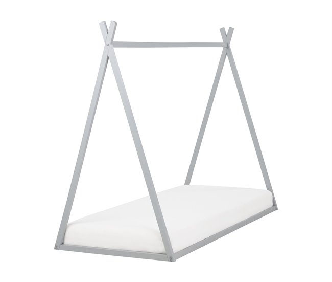 Beliani Cama infantil Madera de pino SAURAT 94x206 Blanco