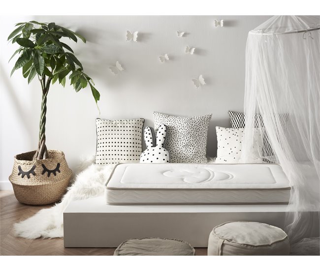 Colchón de Cuna Montessori Infantil Coconut Firmeza Suave 