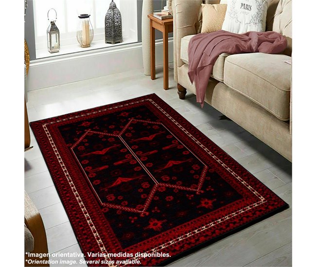 Alfombra De 140 X 220Cm 220x140 Azul Claro