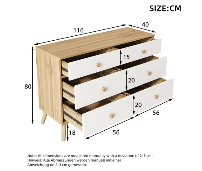 Aparadores Natural/ Blanco