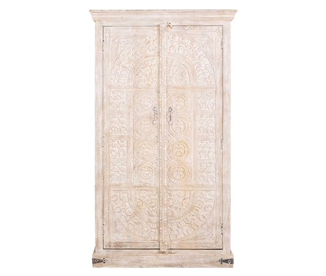 Armario de madera acabado artesanal Blanco