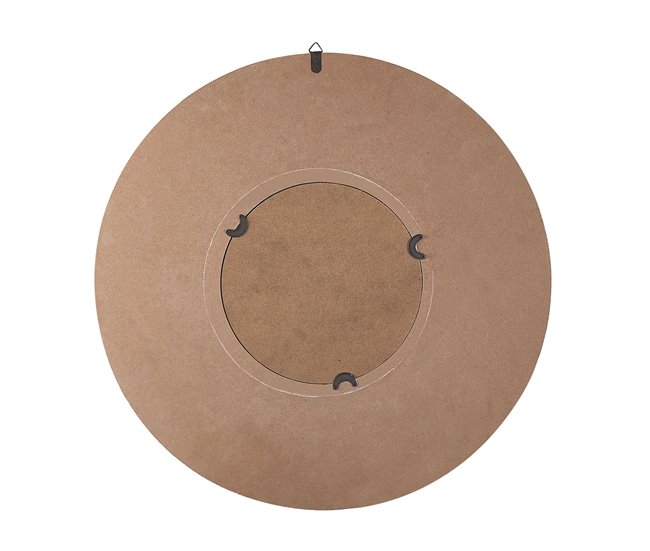 Beliani Espejo decorativo POMARO Marron