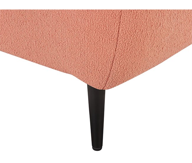 Beliani Chaise longue Bouclé CHEVANNES Beige