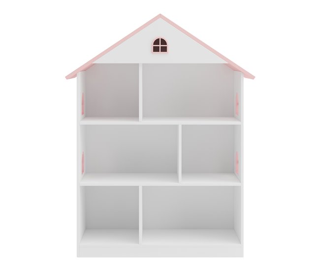 Estantería infantil Stange en forma de casa MDF Blanco