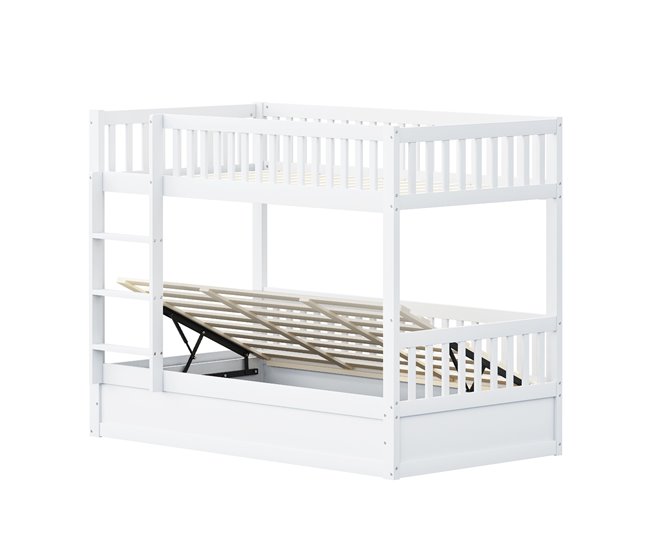 Cama litera 95x205 Blanco
