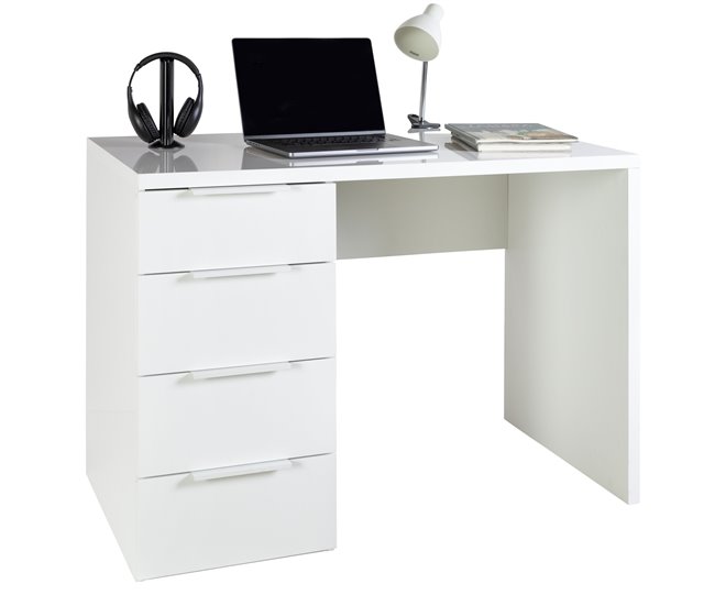Escritorio ESPRESSO con 4 cajones color blanco Blanco