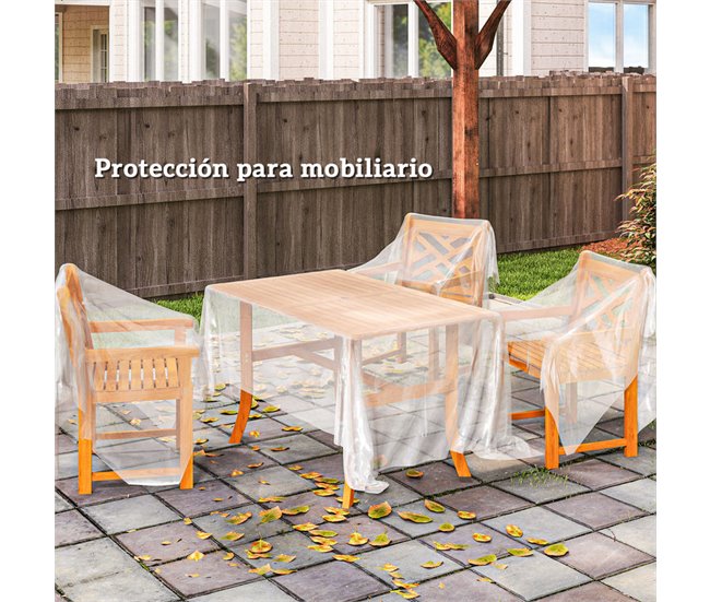 Cubierta de Invernadero Polipropileno Outsunny Transparente