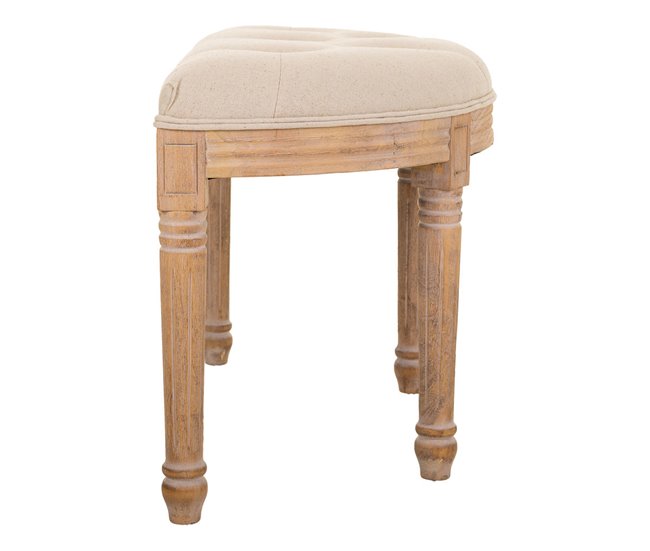 Banqueta de madera Beige
