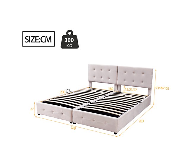 Canapés abatibles Beige