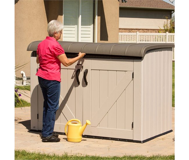 Arcón para exterior ultrarresistente Lifetime uv100 Beige