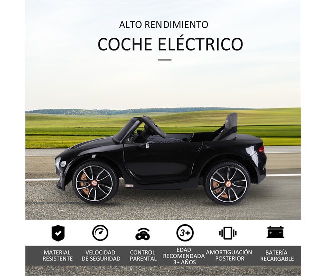Coche Eléctrico PP, Metal HOMCOM Blanco