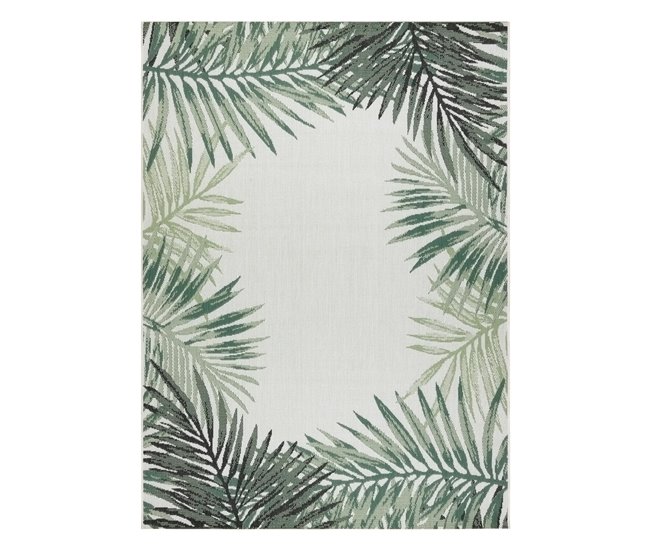 Alfombra de cuerda sisal COLOR Hojas Selva 120x170 Verde