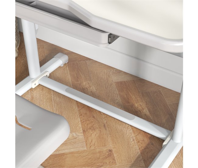 Pupitre Infantil PP, MDF, Acero ZONEKIZ 49x80 Gris