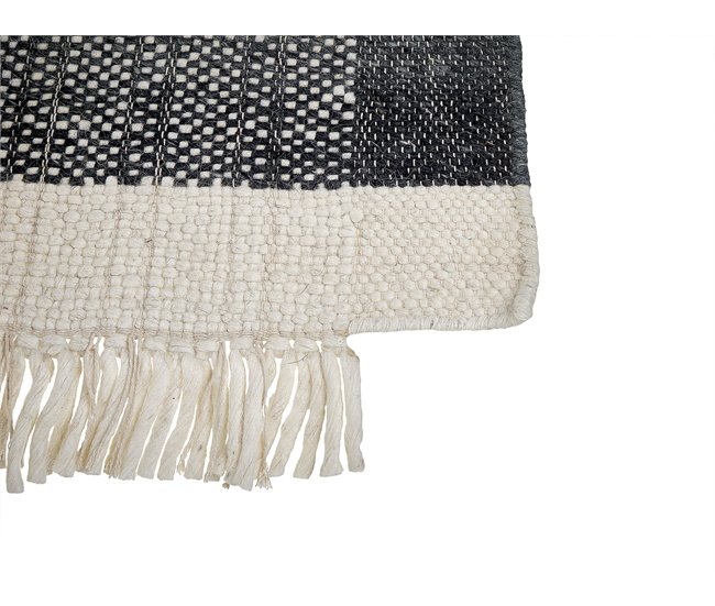 Beliani De pelo corto ATLANTI 160x230 Blanco/ Beige