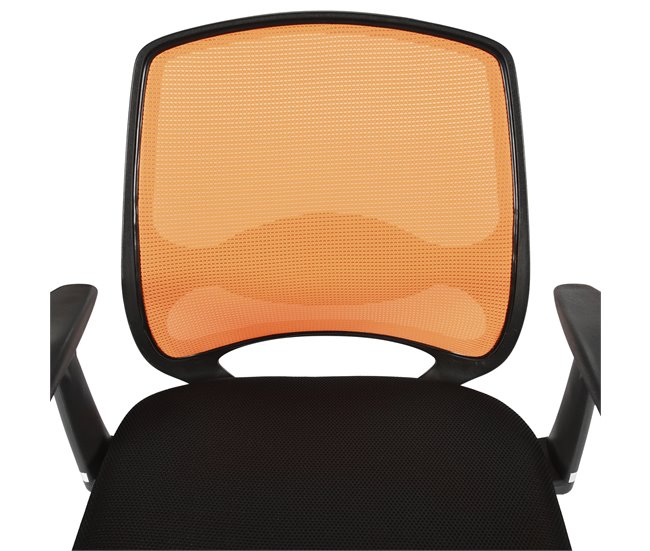 Silla de oficina MINI color negro y naranja Naranja