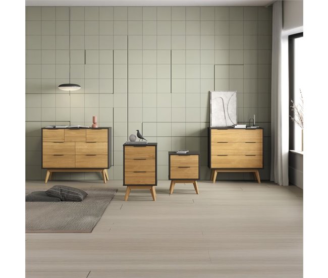 Cómoda Numa 120 Blanco/ Madera