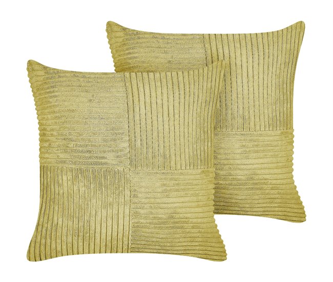 Beliani Cojín decorativo MILLET 43x43 Azul