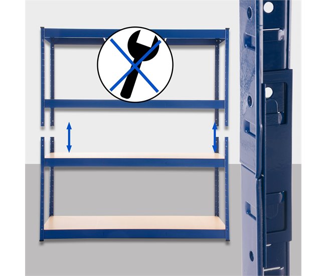 - Schwerlastregal - Metal 160 Azul