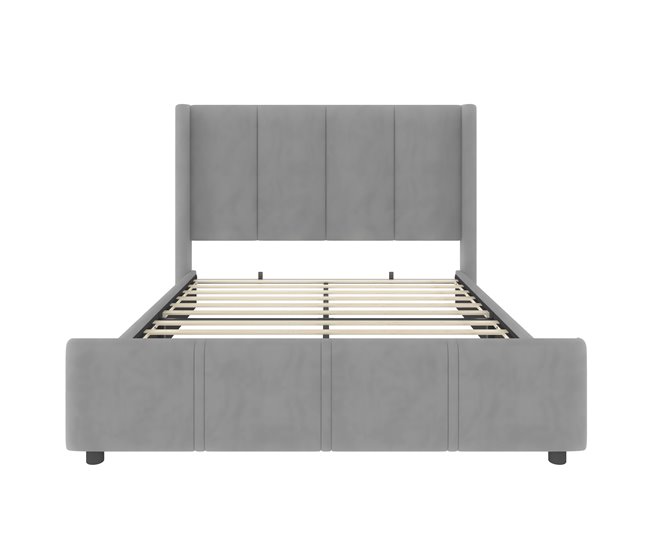 Camas de matrimonio 175x212 Gris