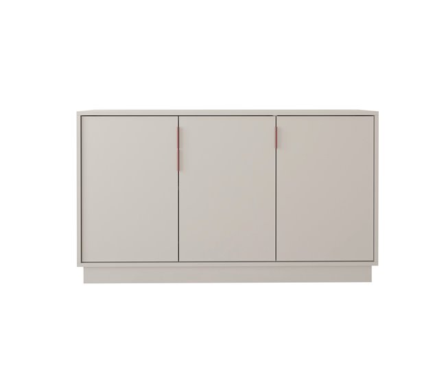 Aparador 140cm 3 puertas gris MUNAY Gris