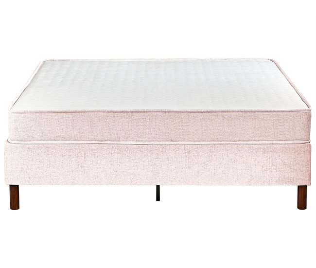 Beliani Cama sin cabecero Poliéster COUNTESS 160x200 Beige
