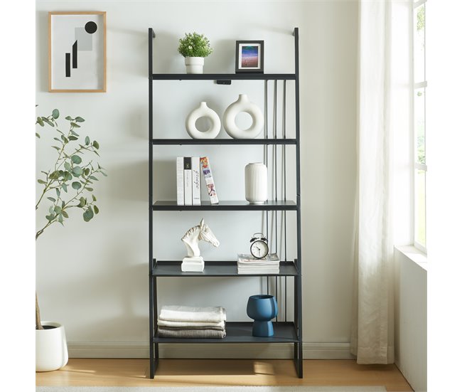 Estantería escalera Storfjord de 5 niveles 80 Negro