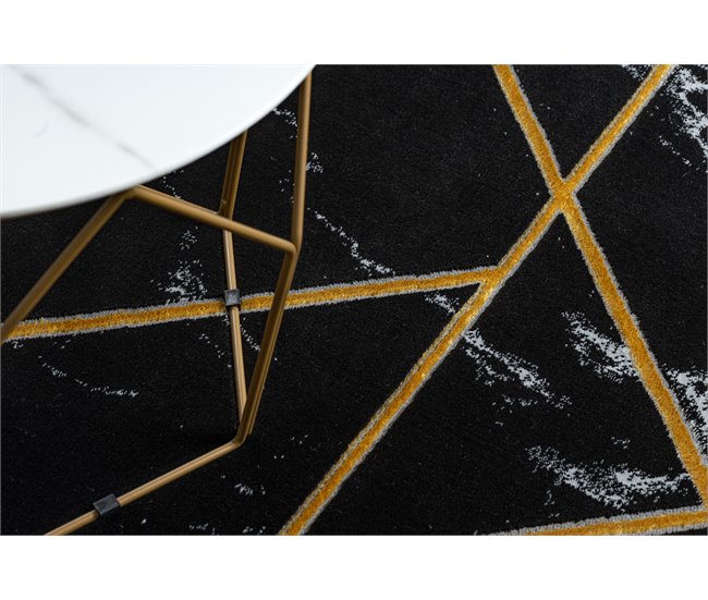 Alfombra EMERALD exclusivo 2000 glamour 120x170 Negro