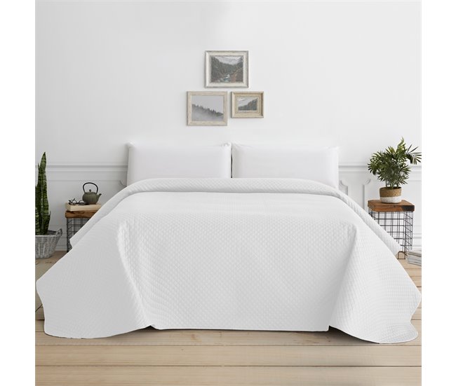 Vipalia Colcha bouti para cama. Colcha cubre cama acolchada reversible. Modelo Rombos 