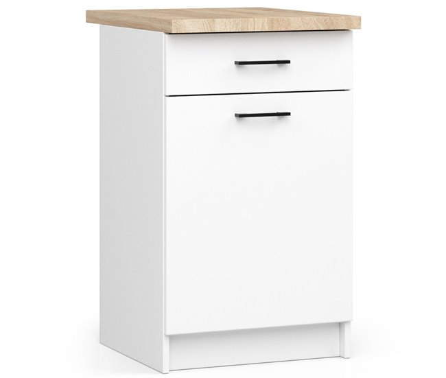 Armario de Cocina Independiente OLIWIA AKORD con 2 estantes 50 Blanco