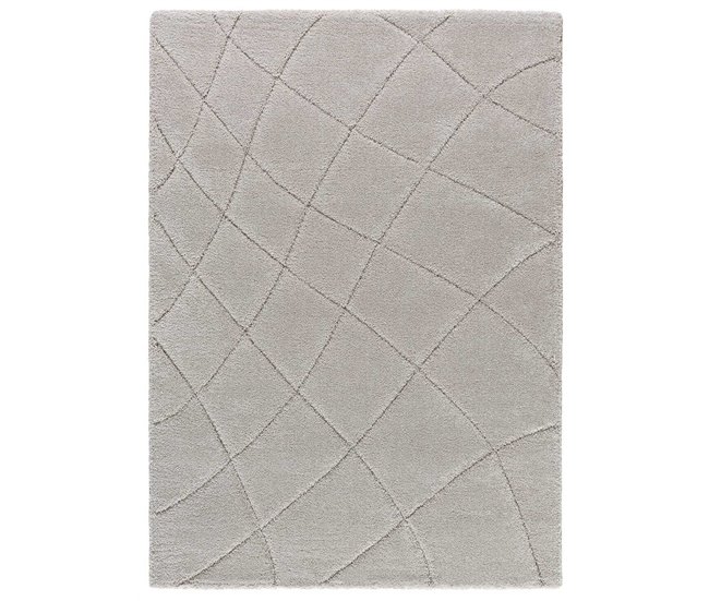Alfombra de estilo escandinavo MOLIER - ATTICGO 80x150 Plateado