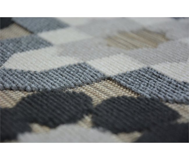 Alfombra LISBOA Flores 160x230 Gris