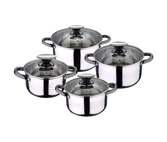 Bateria de cocina 8 piezas sartenes Multicolor