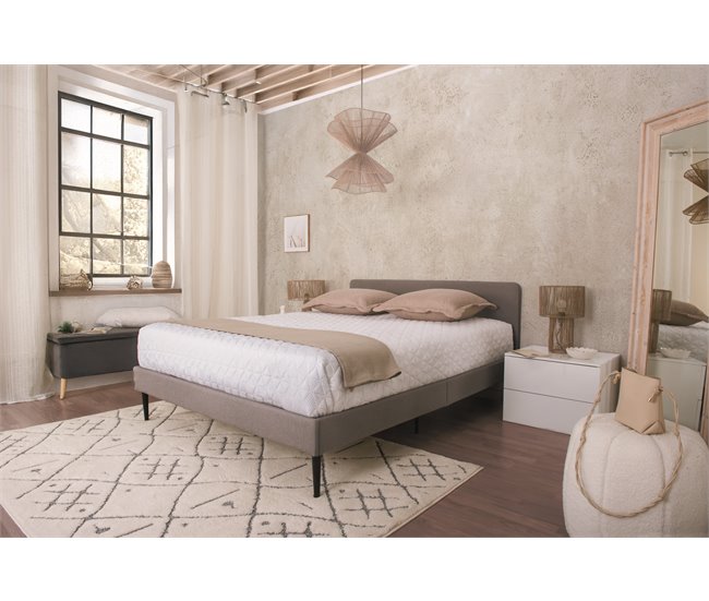 Cama STAR 150x190cm color gris Gris