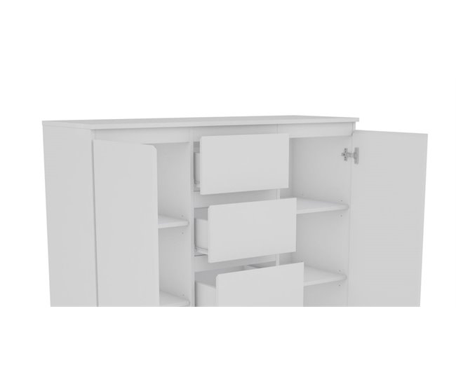 Aparador 2 puertas 4 cajones OSLO Blanco
