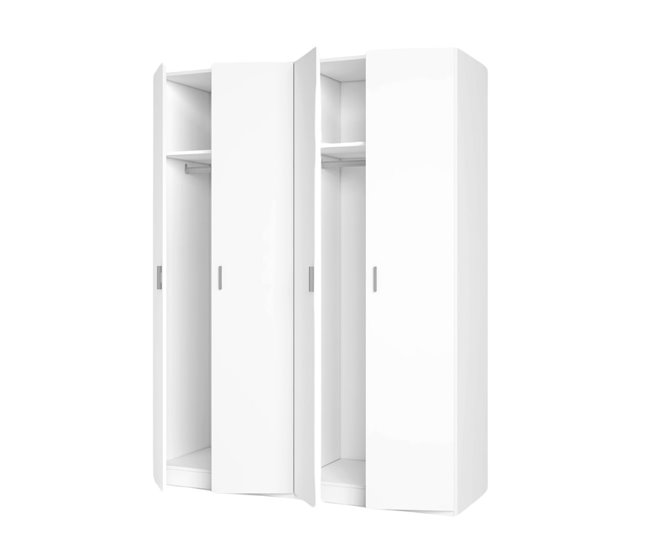 Armario River  puertas abatibles 150 Blanco
