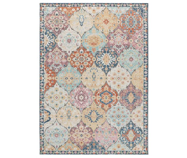 Alfombra de exterior/interior estilo vintage LUNA - ATTICGO 200x290 Multicolor
