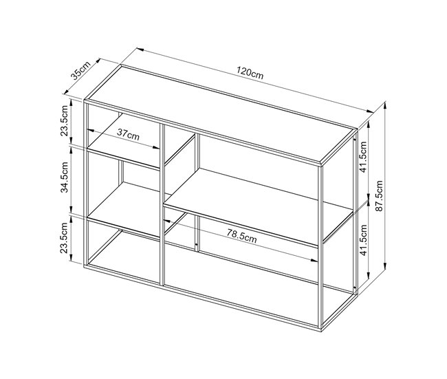 Estantería de pie Isojoki de 5 niveles metal Blanco