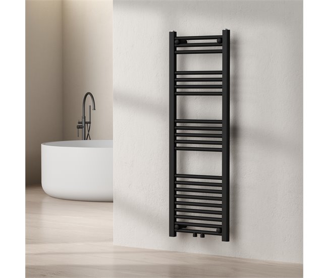 Radiador toallero mural Voss 425 W 21 tubos acero Blanco