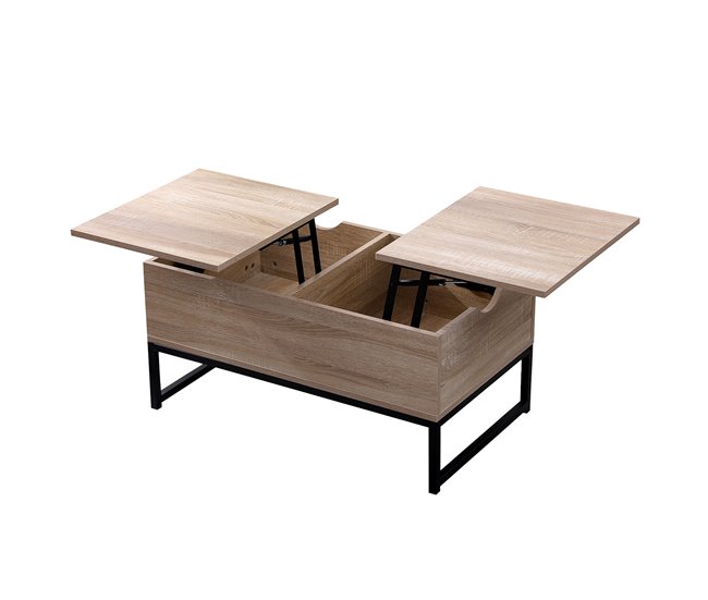 Mesa de centro con tablero elevable Marron Claro