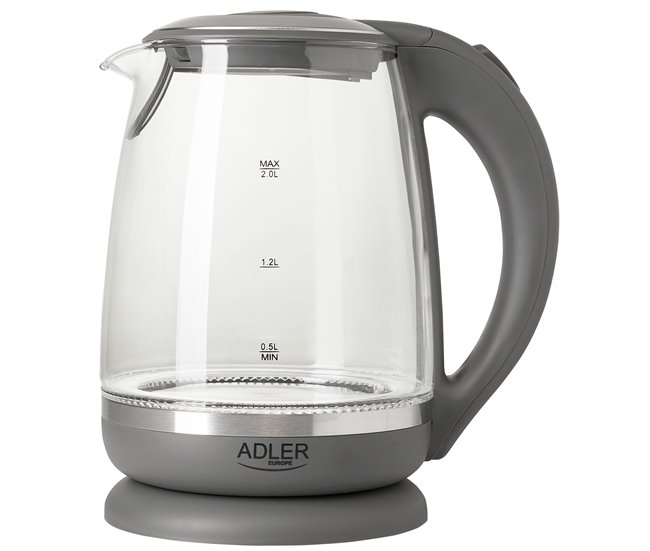 Hervidor de Agua Eléctrico Adler AD1286 Gris