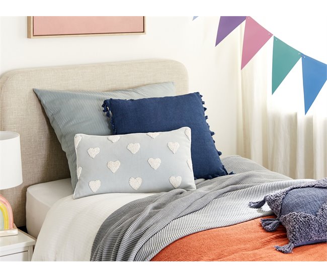 Beliani Cojín decorativo GAZANIA 30x50 Gris