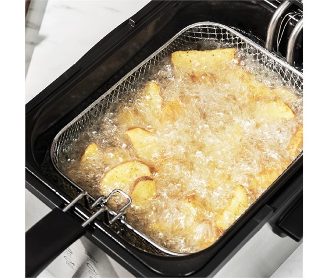 Freidora con aceite CleanFry Infinity 3000 Cecotec Plateado