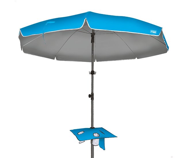 Aktive Sombrilla playa grande inclinable UV50 210x210 Azul