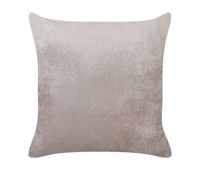 Beliani Cojín decorativo SURMI Marron Claro